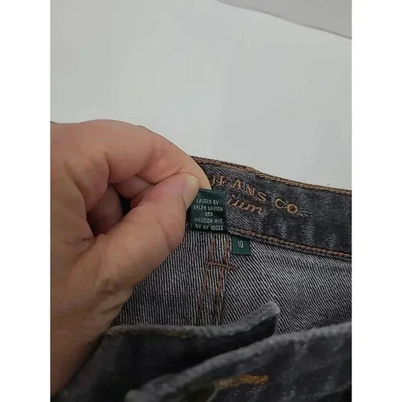 Lauren Jeans Co. Premium Jeans Women's Size 10 Bootcut Dark Wash - Picture 5 of 8